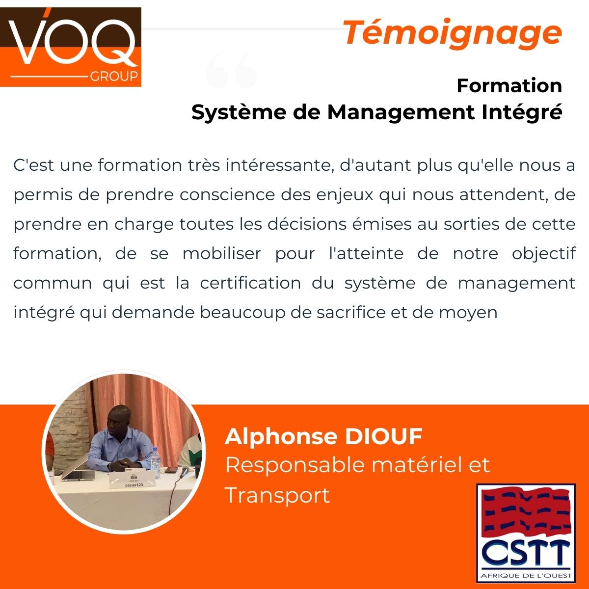 Formation des auditeurs internes